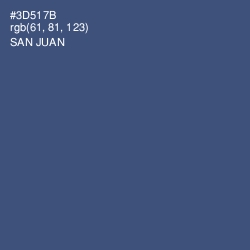 #3D517B - San Juan Color Image